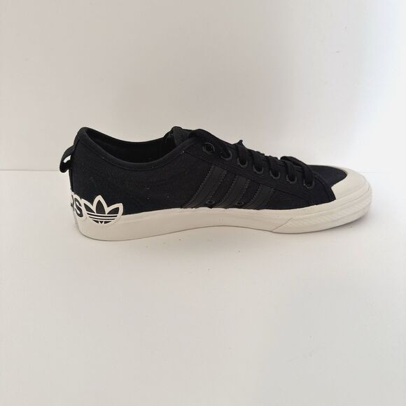 Adidas Nizza Men’s 10 Oversize Heel Logo Core Black Gum Shoes Sneakers 3 Stripe main image 6